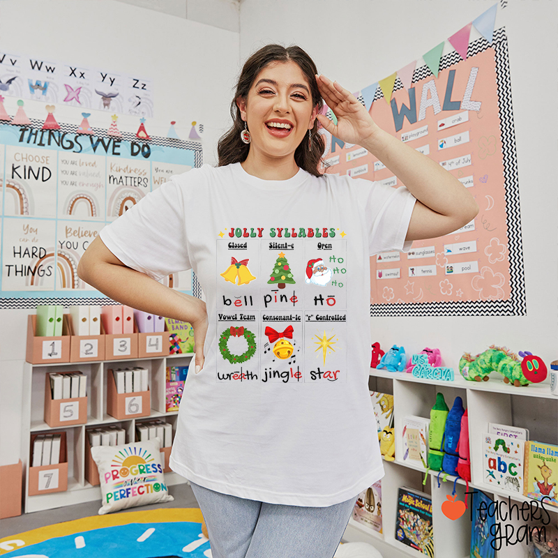Jolly Syllables Teacher T-Shirt