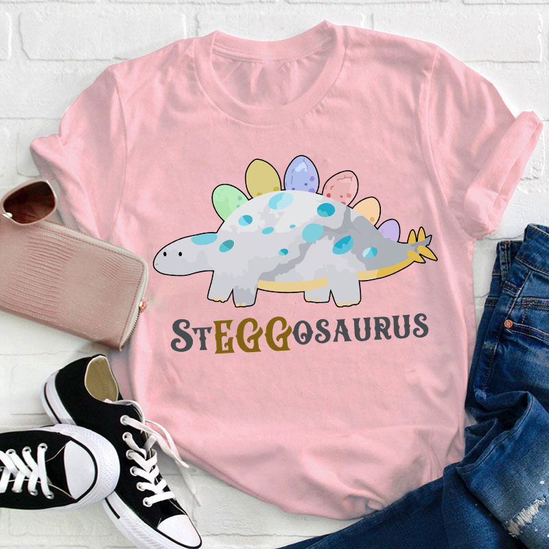 Dinosaur Easter Teacher T-Shirt