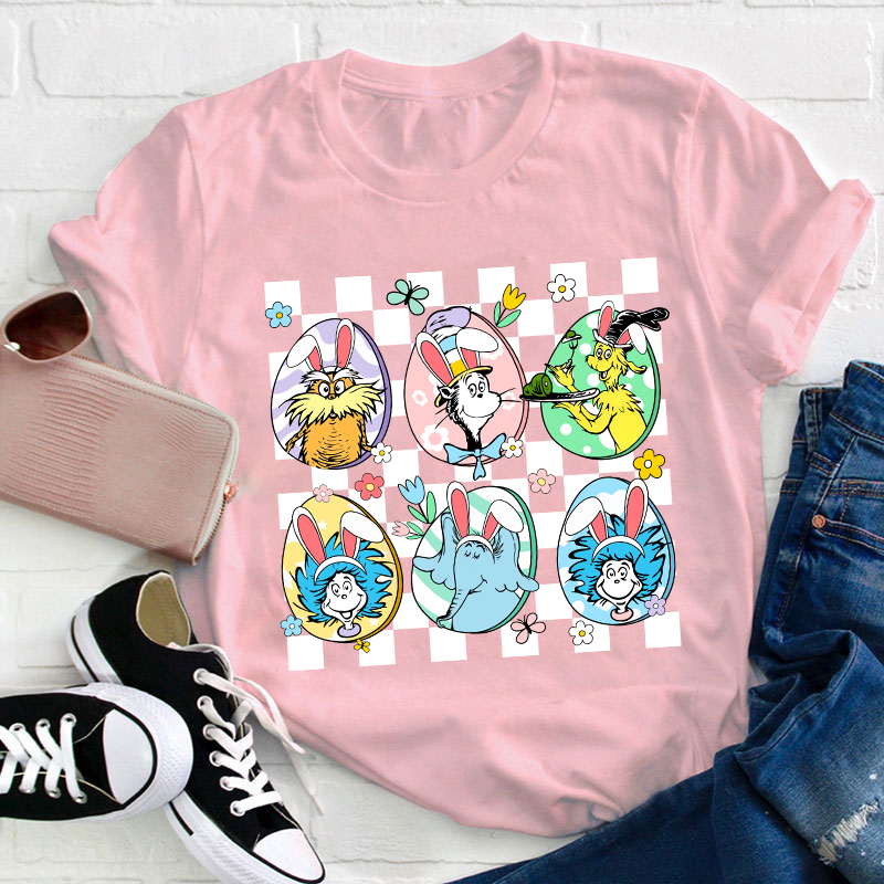 Hanging With My Easter Friends Teacher T-Shirt