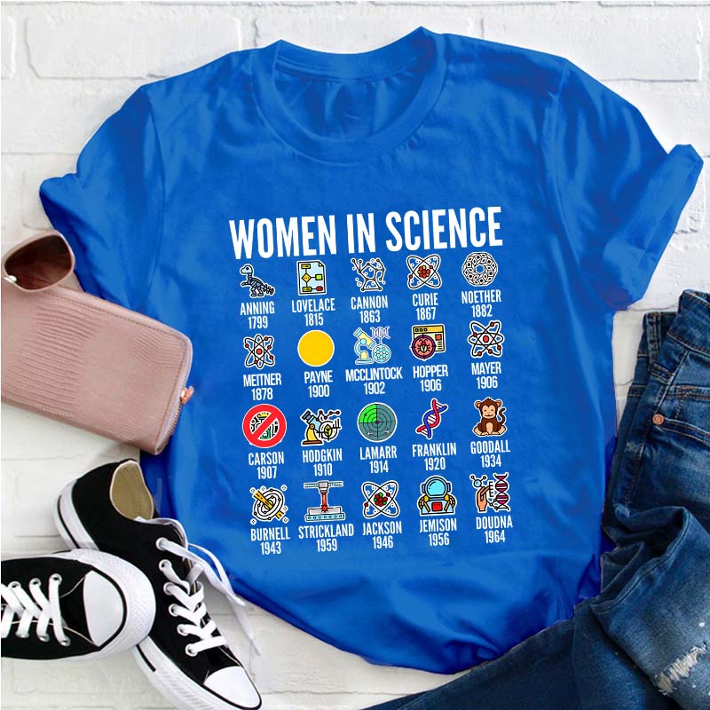 Women In Science Teacher T-Shirt