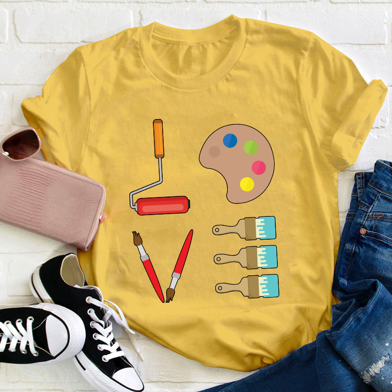 Love Art Teacher T-Shirt