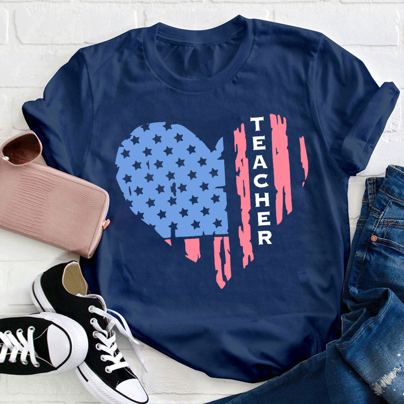 Independence Day Teacher T-Shirt