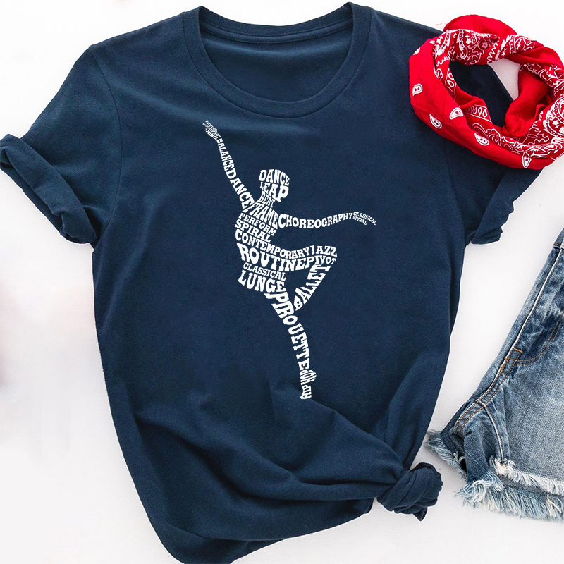 Dancing Ballerina Ballet Dance Teacher T-Shirt