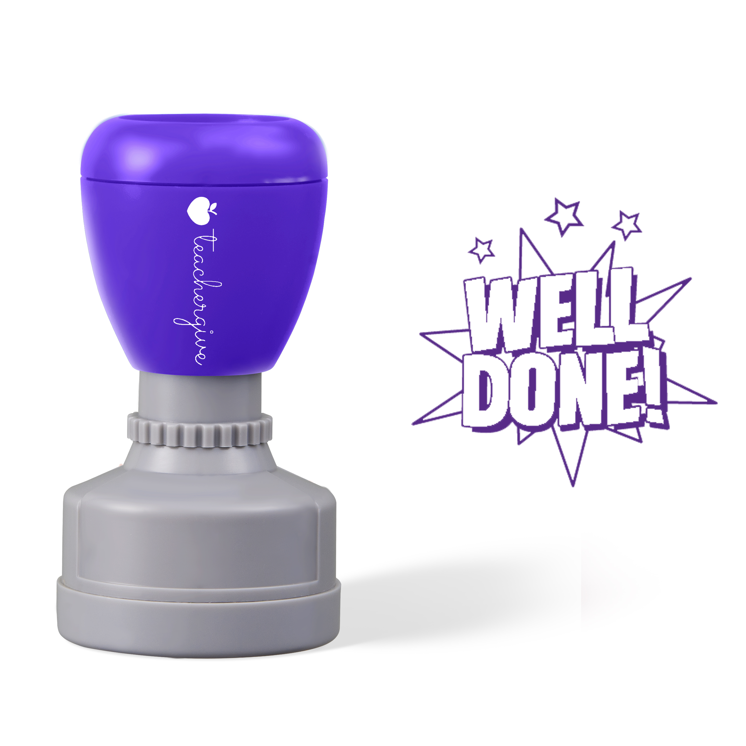 Well Done Star Teacher Stamp
