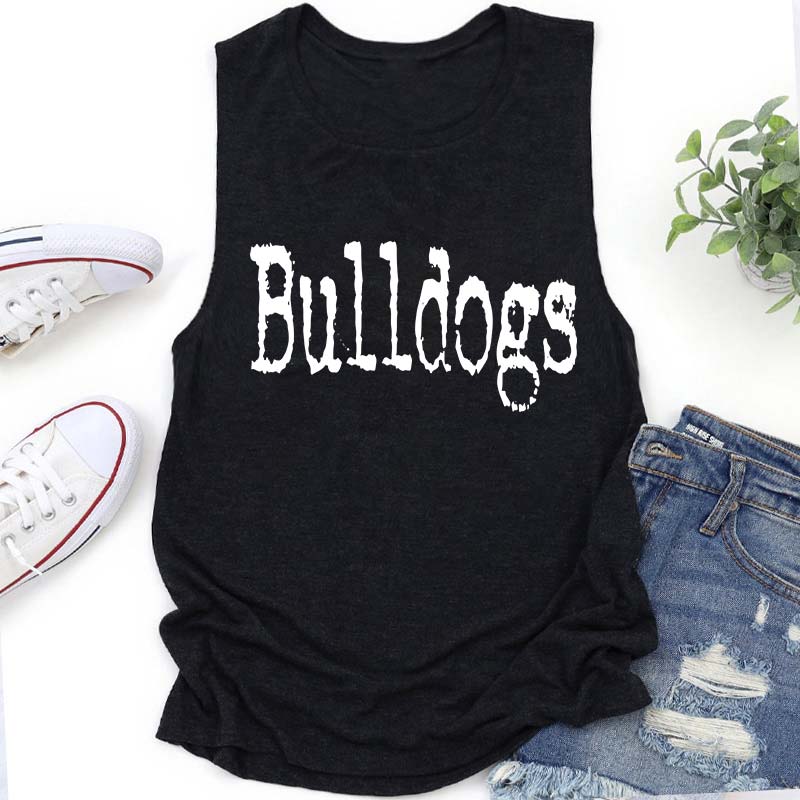 Personalized Mascot Printer Fonts Game Day Teacher Tank Top
