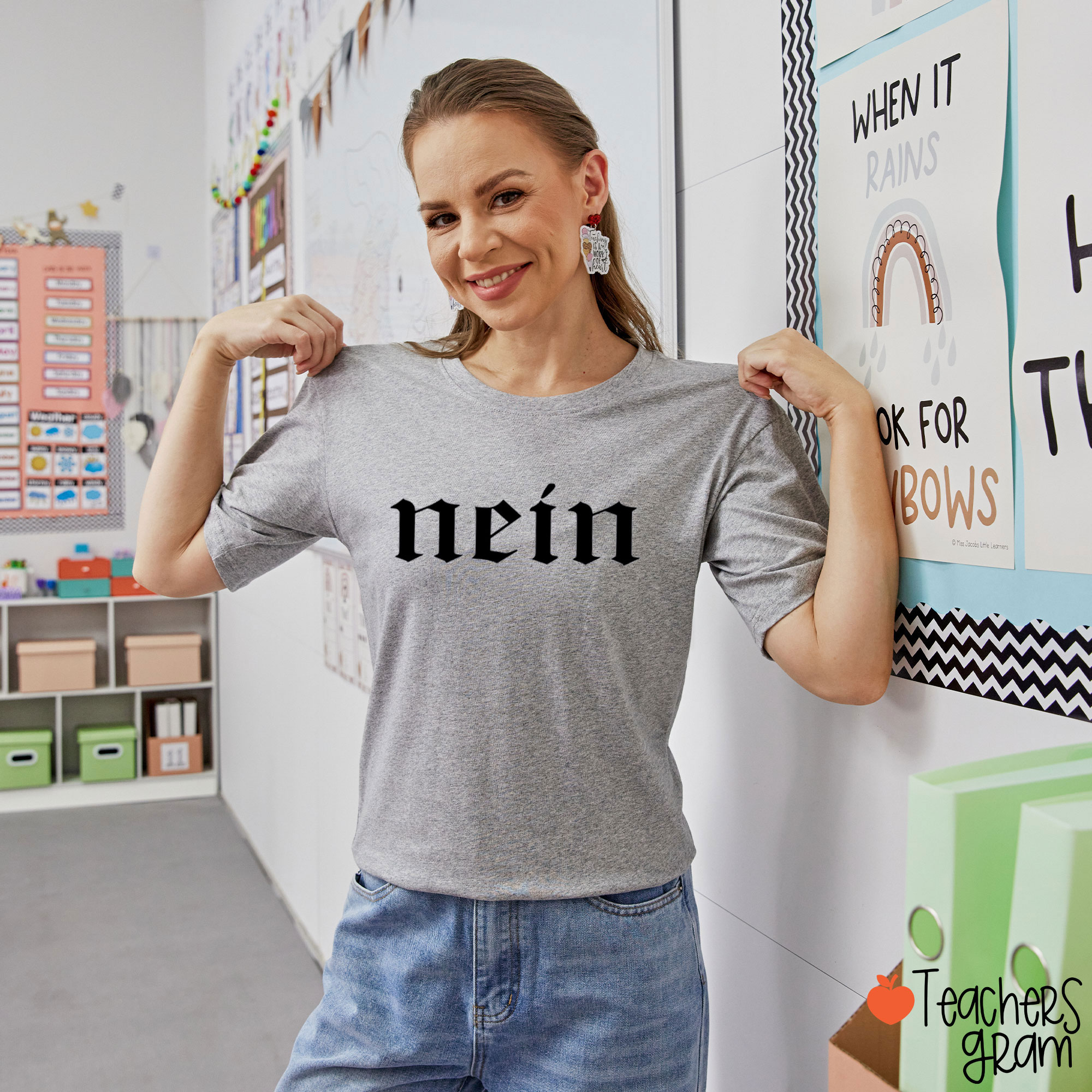 Nein No German Teacher T-Shirt