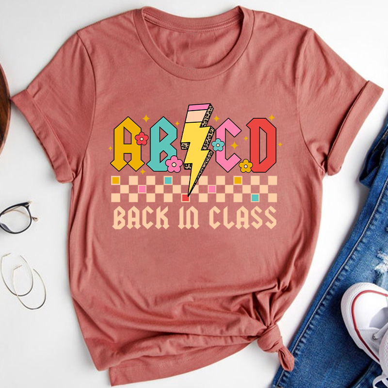ABCD Back In Class Teacher T-Shirt