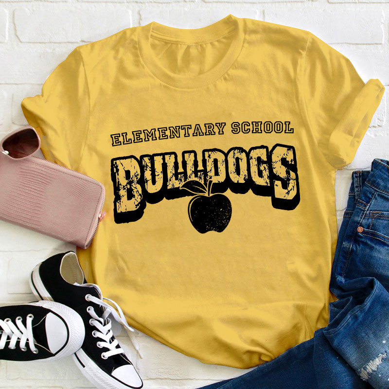 Personalized School Name Mascot And Paw Teacher T-Shirt