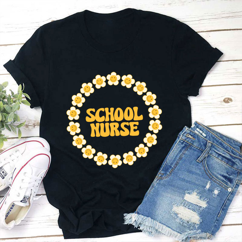 Flowers School Nurse T-Shirt Sale-Teachersgram