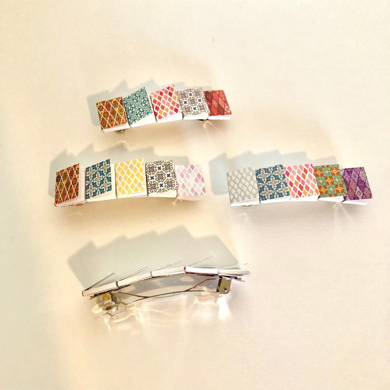 Colorful Miniature Book Hair Clip