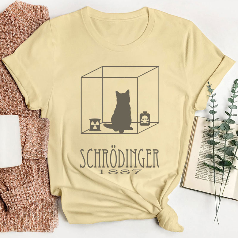 Schrodinger's Cat Teacher T-Shirt