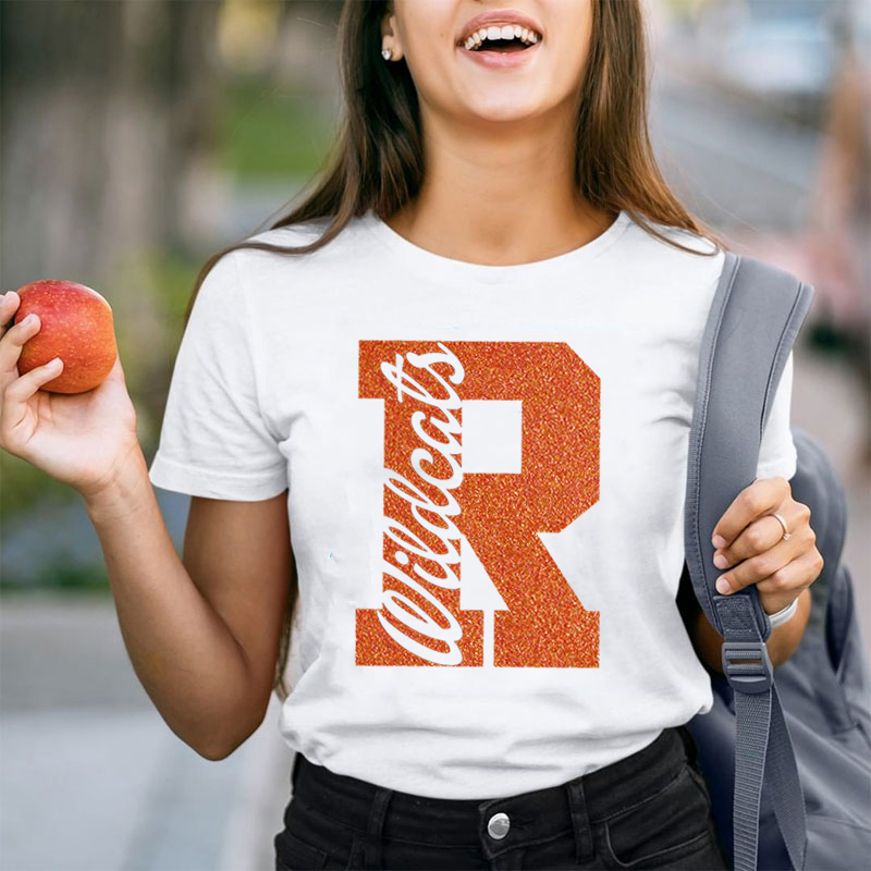 Personalized Glitter Team Name Teacher T-Shirt