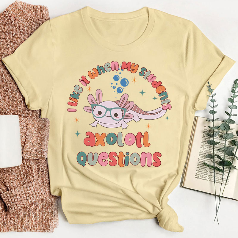 I Like It When My Students Ask Questions Teacher T-Shirt