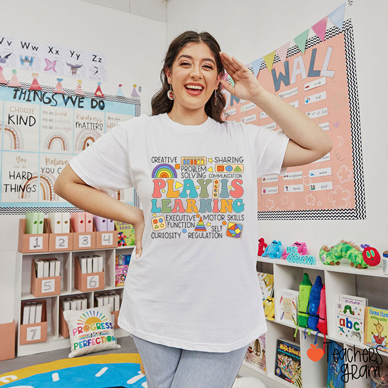 Play Is Learning Groovy Teacher T-Shirt