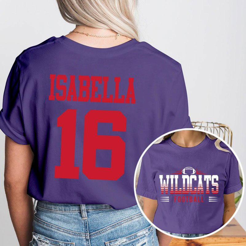 Personalized Mascot And Sport Go Game Day Teacher Two Sided T-Shirt