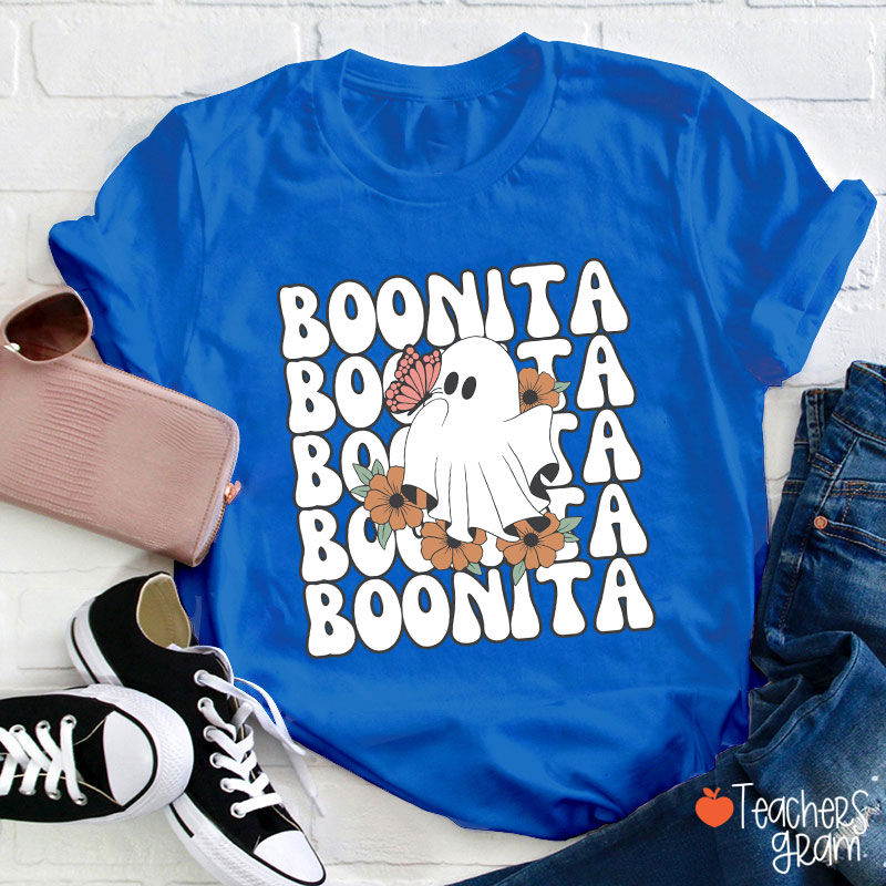 Boonita Cute Ghost Spanish Teacher T-Shirt