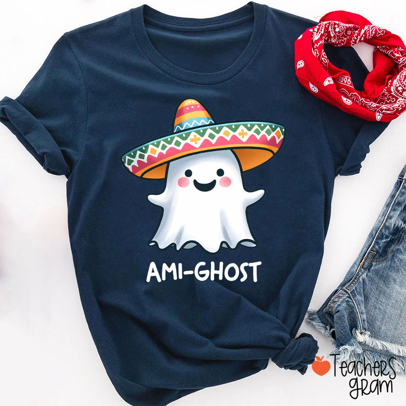 Ami Ghost Halloween Spanish Teacher T-Shirt