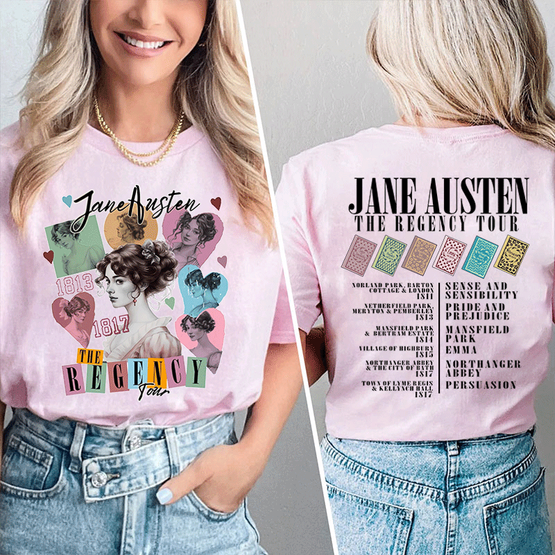 Jane The Regency Tour Teacher Two Sided T-Shirt