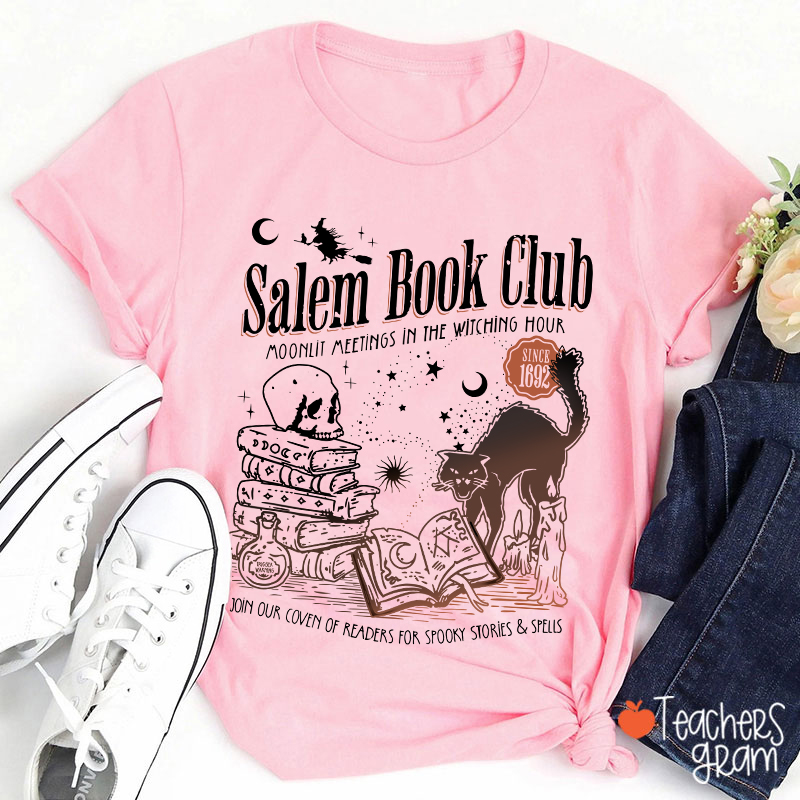 Salem Book Club Halloween Teacher T-Shirt