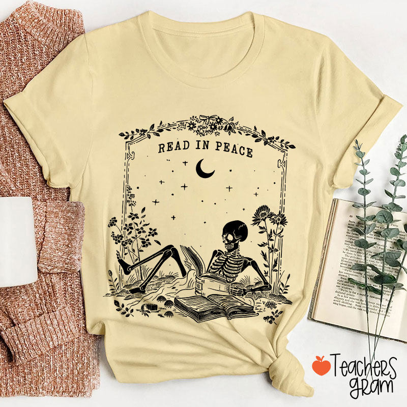 Read In Peace Ghost Teacher T-Shirt