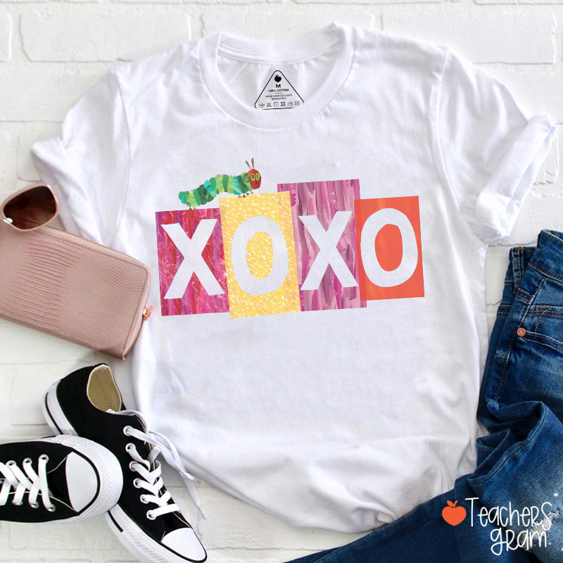 Xoxo Caterpillar Teacher T-Shirt Sale-Teachersgram