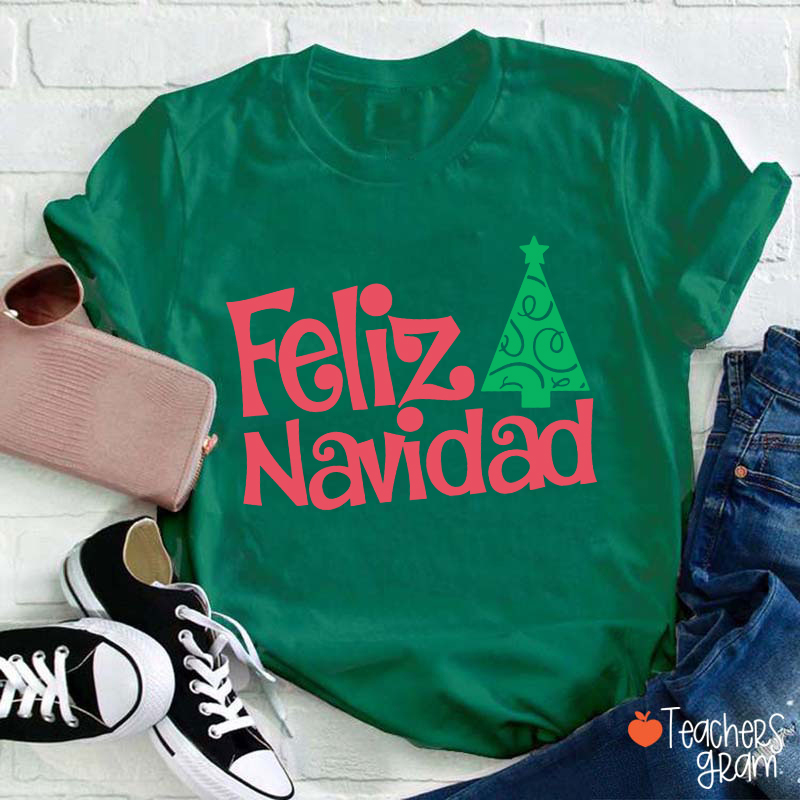 Feliz Navidad Spanish Teacher T-Shirt