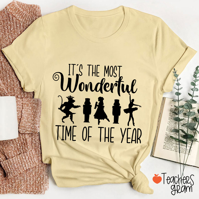 It's The Most Wonderful Time Of The Year Christmas Teacher T-Shirt