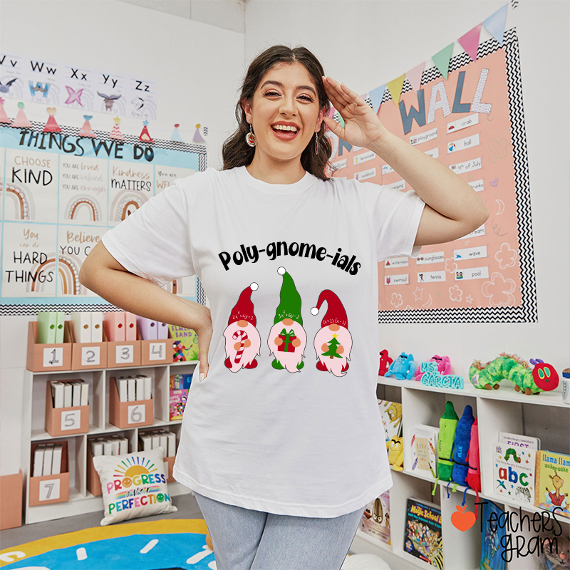 Poly Gnome Ials Math Teacher T-Shirt