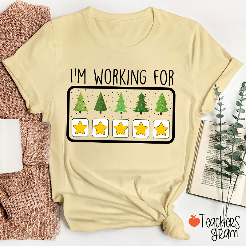 I'm Working For Christmas Break Teacher T-Shirt