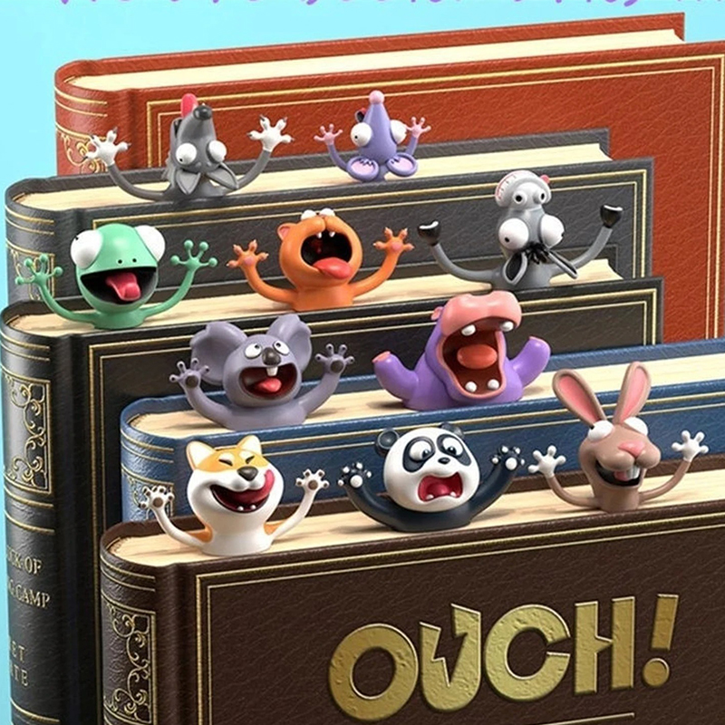 Cute 3D Animal Teacher Bookmark