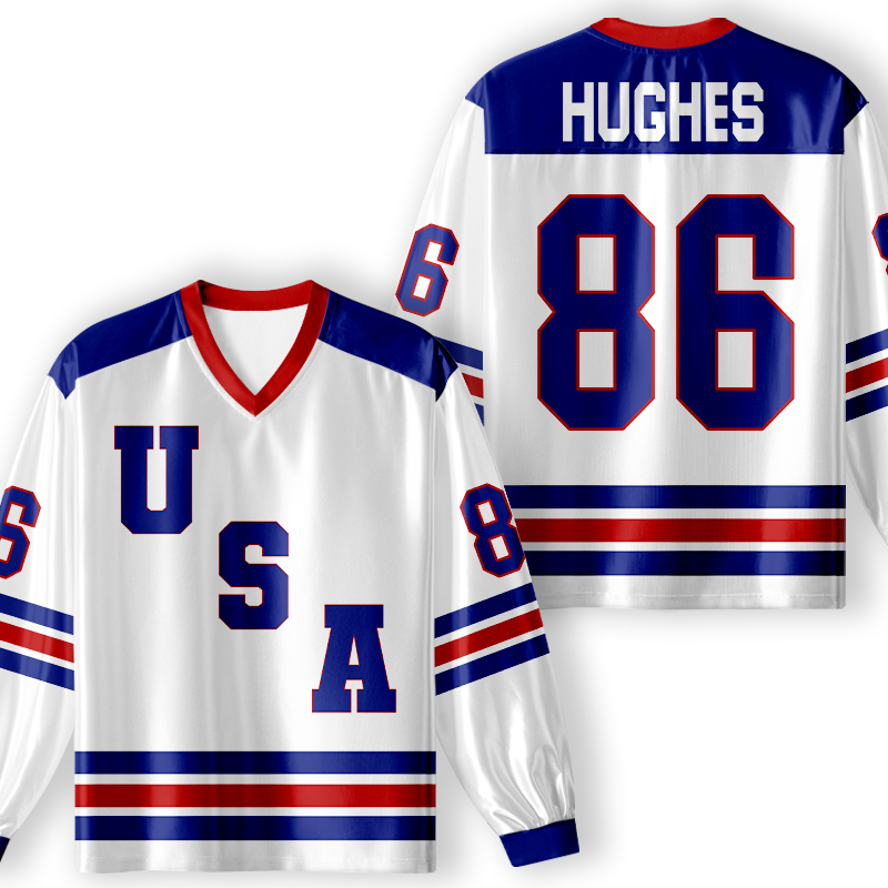 Personalized Hockey Team Teacher Long Sleeve Jersey