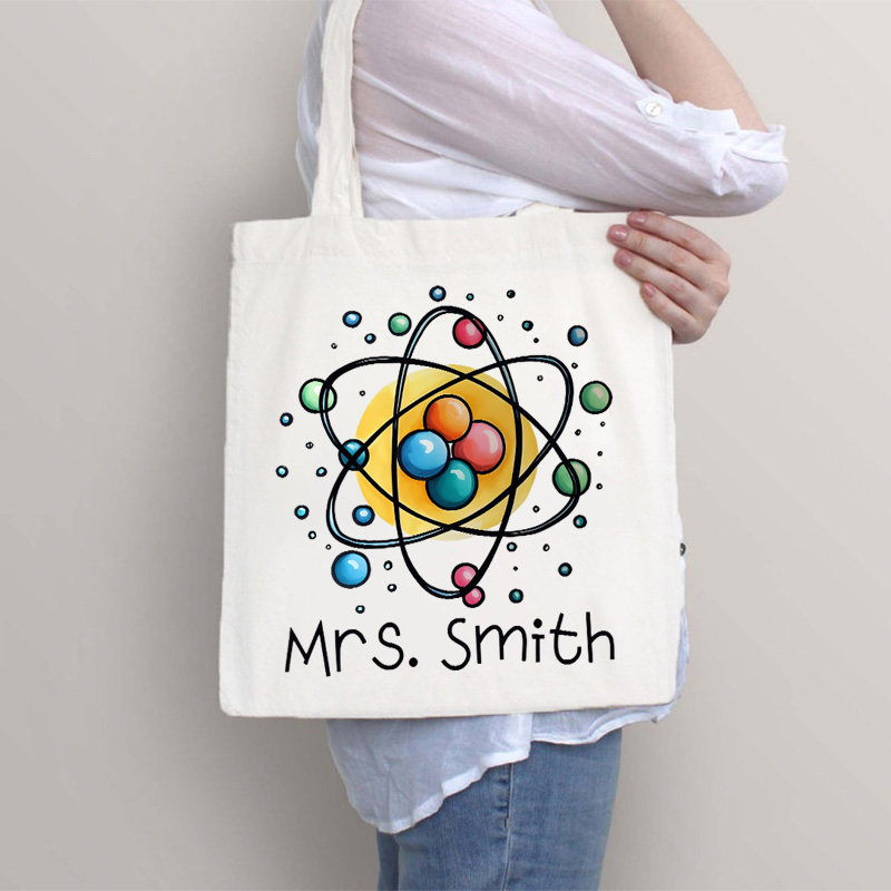 Personalized Science Chemistry Name Teacher Tote Bag