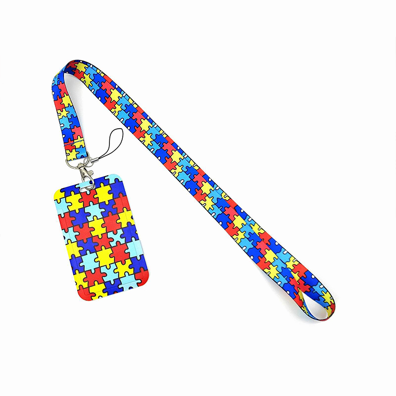 Autism Jigsaw Puzzle Teacher Lanyard