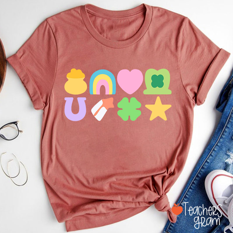 Lucky St Patricks Day Teacher T-Shirt