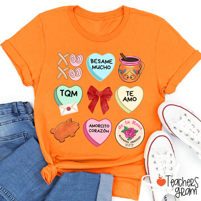 Love Stuff Spanish Teacher T-Shirt