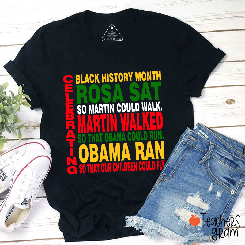Celebrating Black History Month Teacher T-Shirt