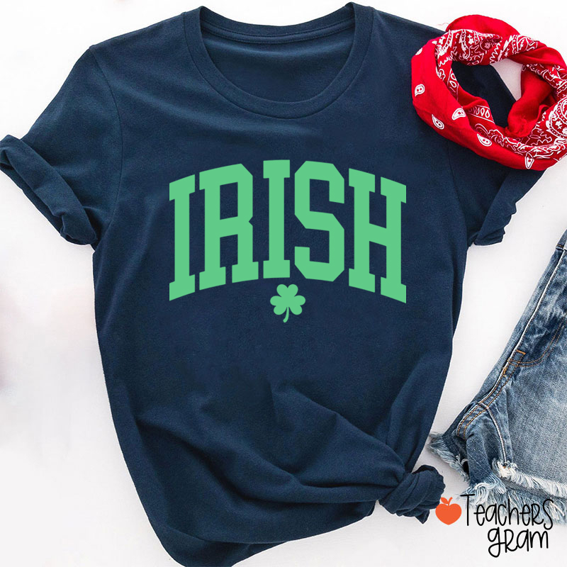 Irish Shamrock St Patricks Day Teacher T-Shirt