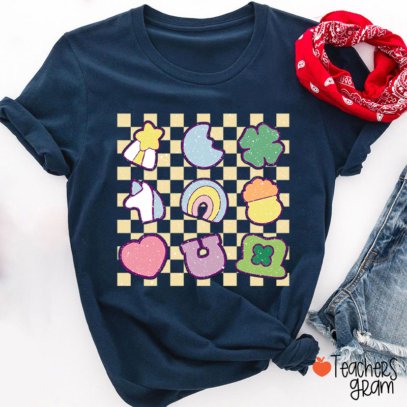 Cute Icons St. Patrick's Day Teacher T-Shirt