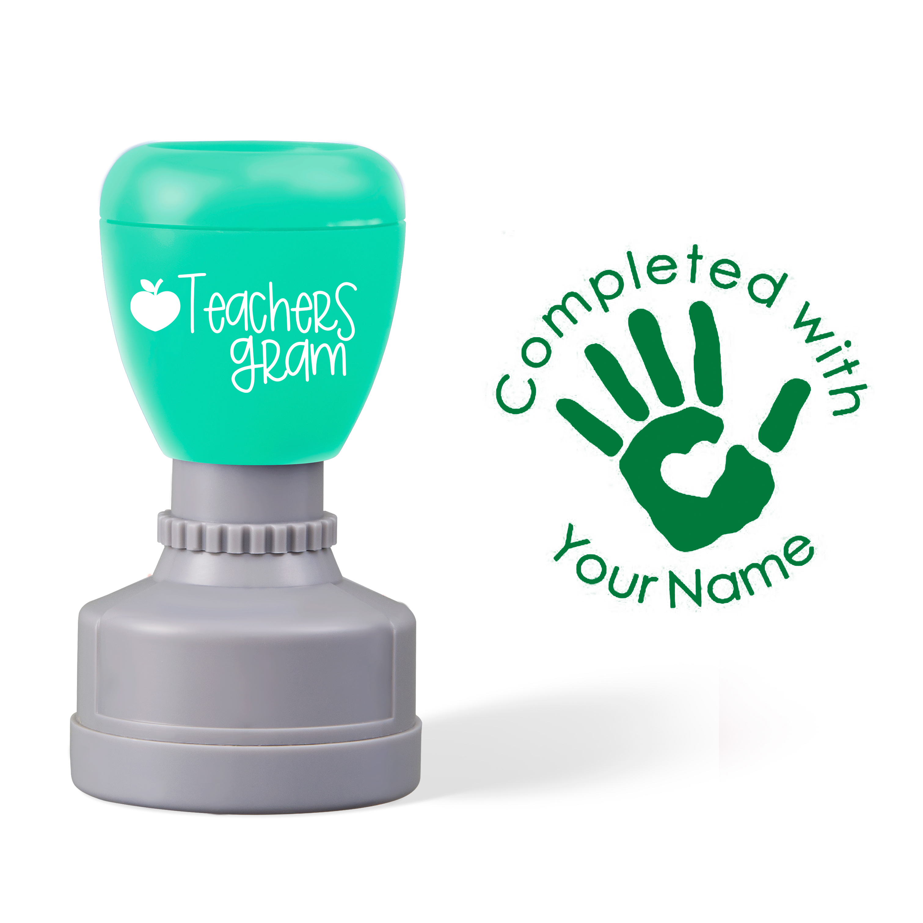 Personalized Name Completed With Teacher Stamp