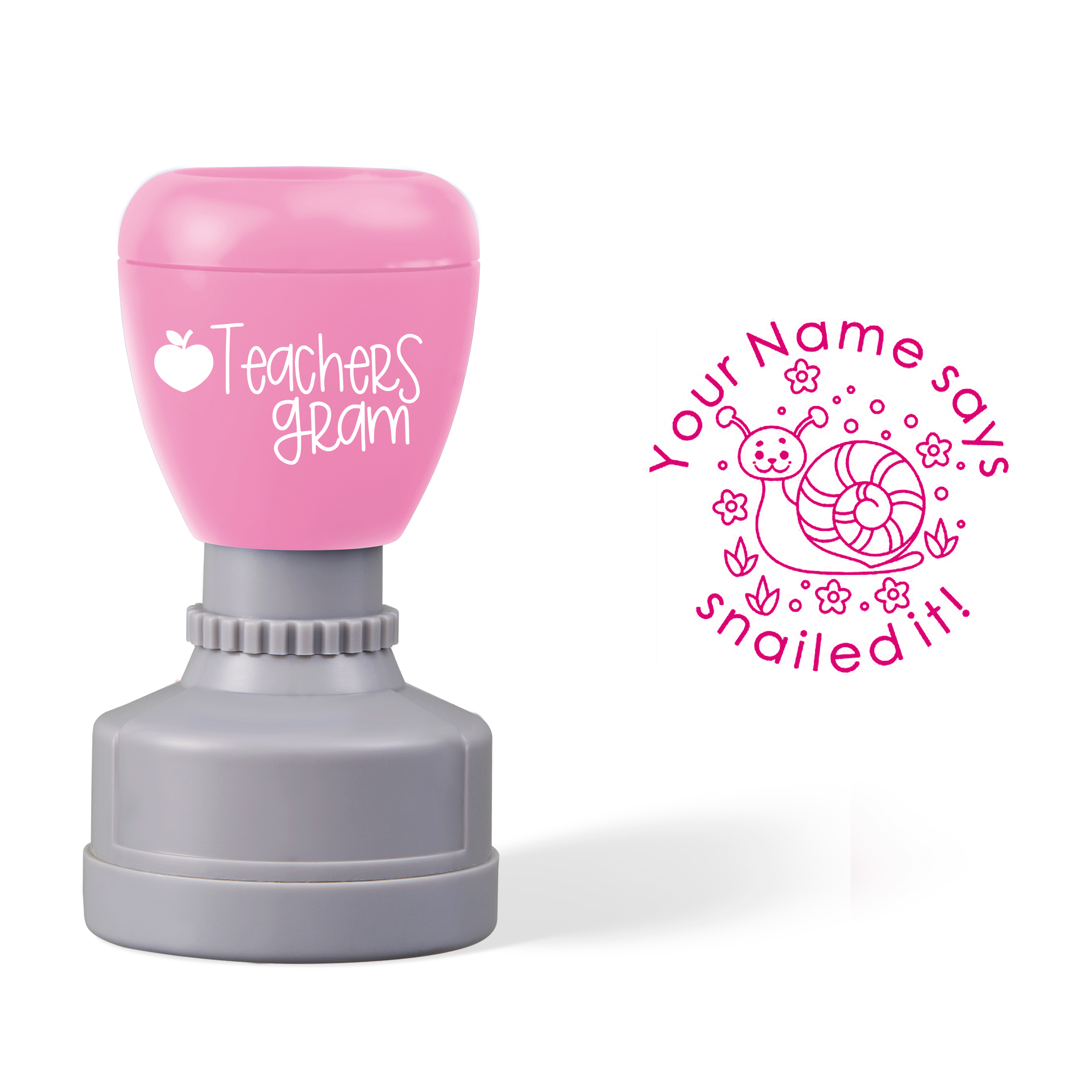 Personalized Name Snailed It Teacher Stamp