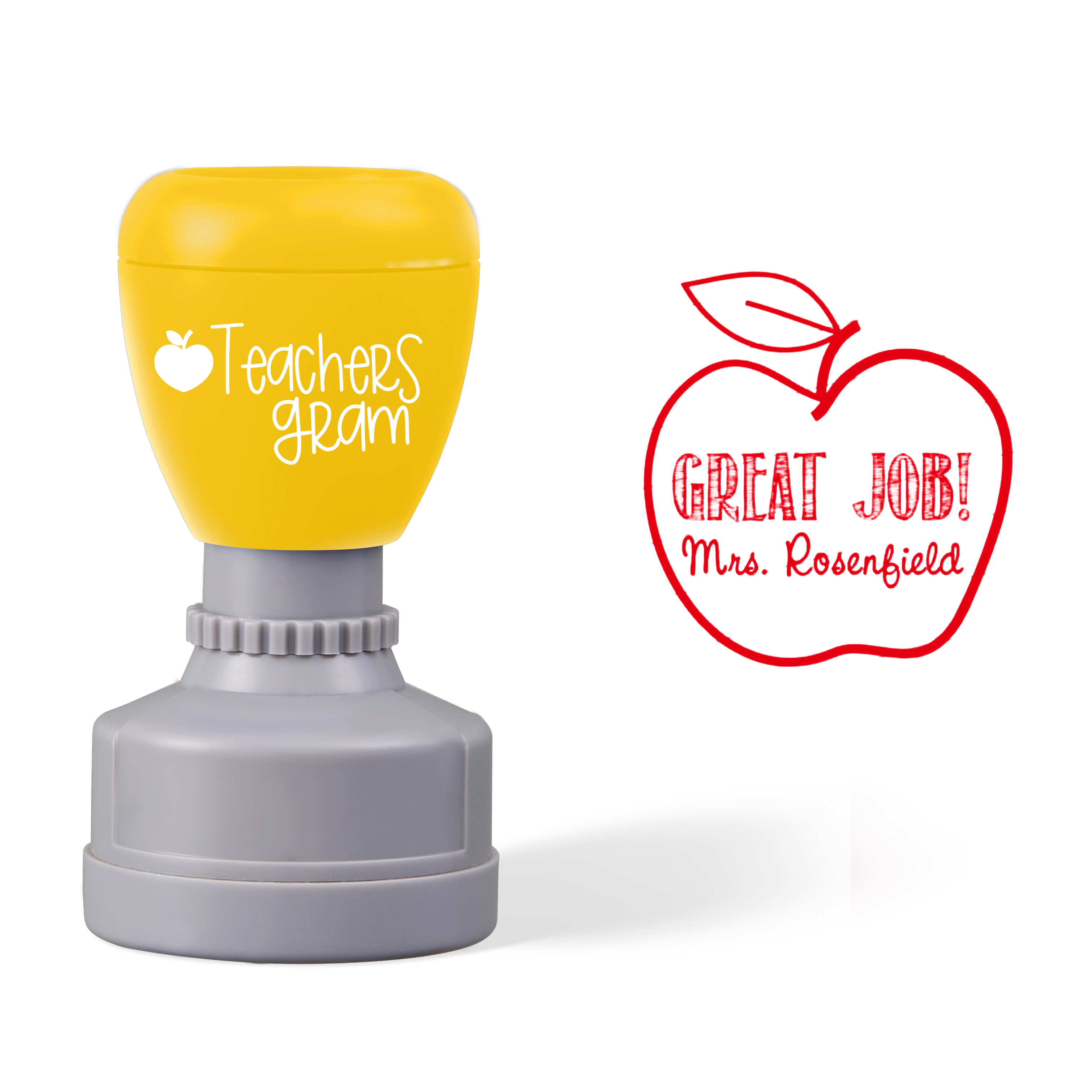 Personalized Name Great Job Teacher Stamp Sale-Teachersgram