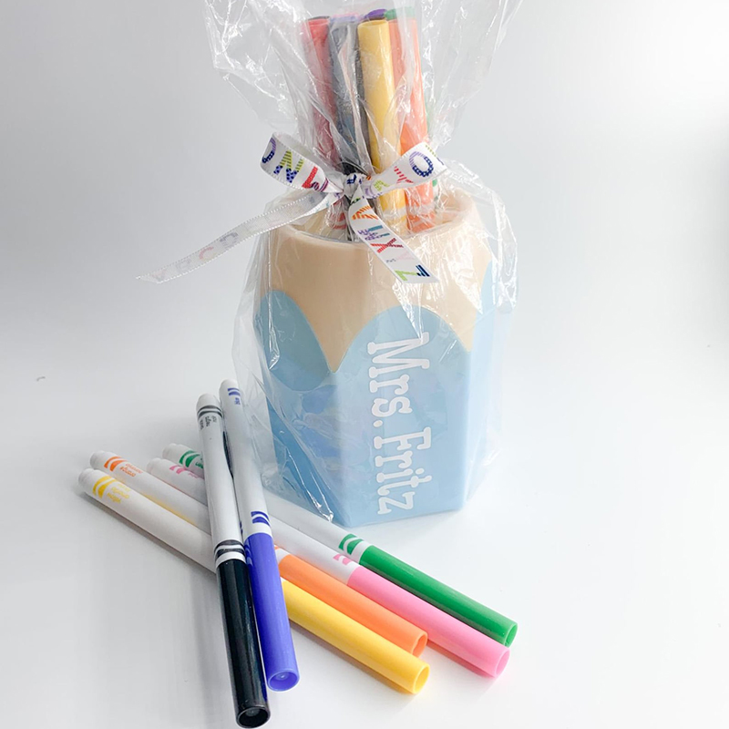 Personalized Name Creative Cute Pencil Shaped Pencil Holder