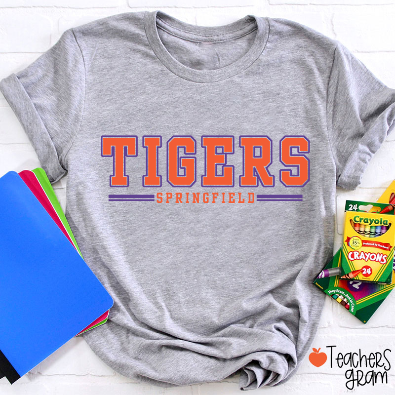 Personalized Mascot And Team Name School Spirit Teacher T-Shirt