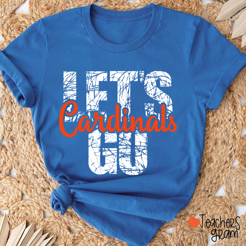 Personalized Mascot Let's Go Teacher T-Shirt