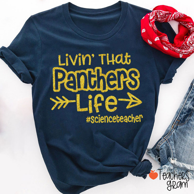 Personalized Mascot Livin' That Mascot Life Teacher T-Shirt