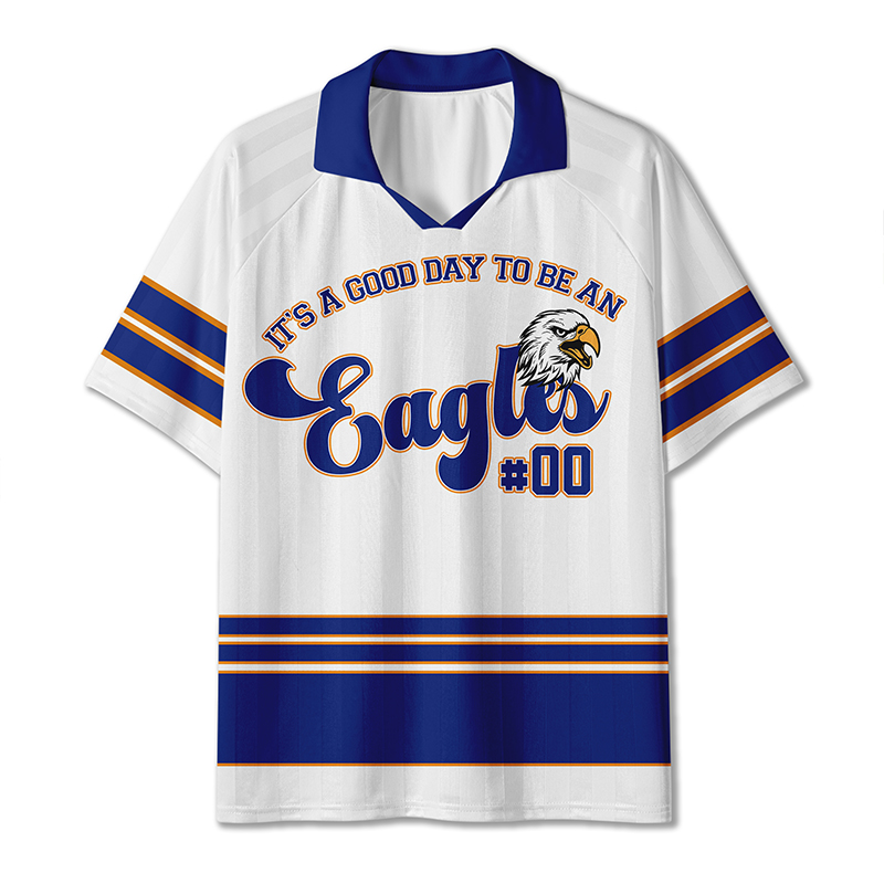 Personalized Mascot And Number It's A Good Day Teacher Collar Jersey