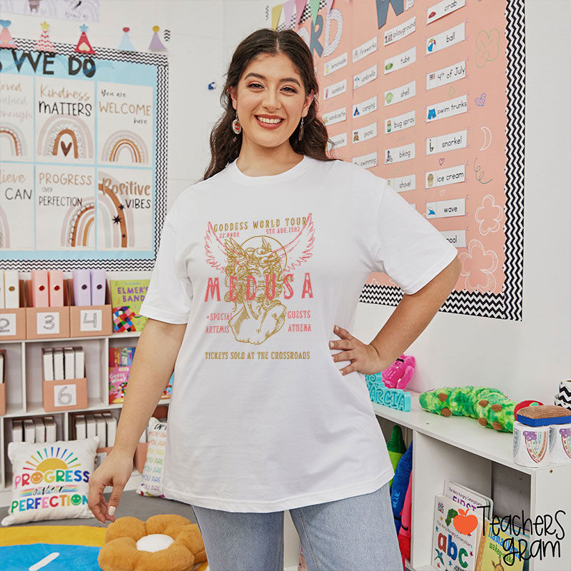 Medusa Goddess World Tour Teacher T-Shirt