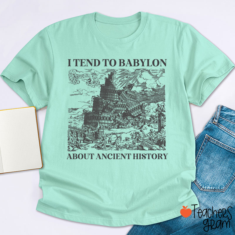 I Tend To Babylon About Ancient History Teacher T-Shirt