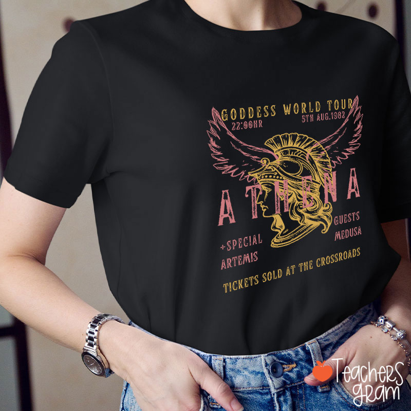 Athena Goddess World Tour Teacher T-Shirt