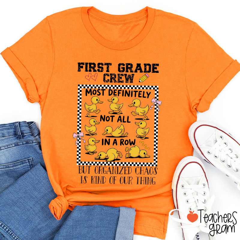 Personalized Most Definitely Not All In A Row But Teacher T-Shirt